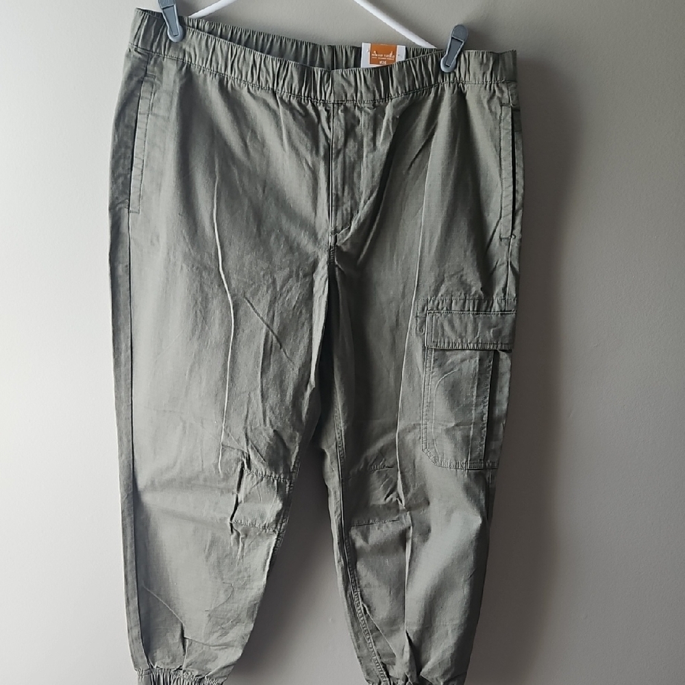 Timberland Green Cargo Pants Relaxed Fit